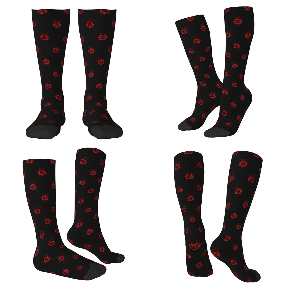 

All Seasons Bad Omens Band Logo Socks Harajuku Crew Socks Fashion Stockings for Men Women