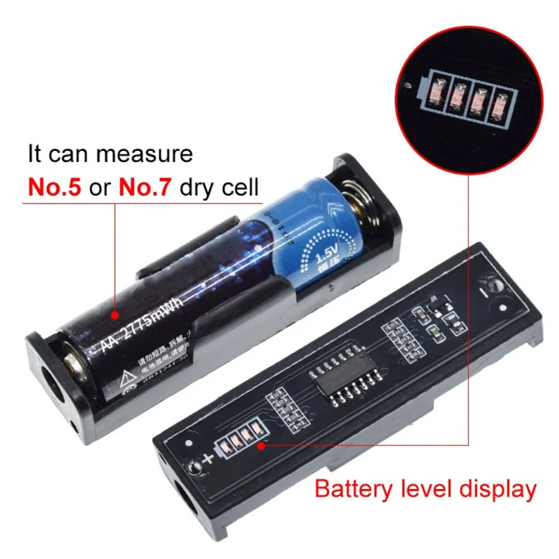 D-FantiX Battery Tester, Battery Checker Battery Testers for AAA AA C D 9V 1.5V Button Cell Household Batteries Model BT-168