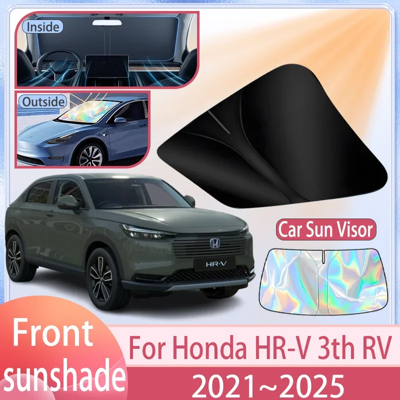 

Car Sunshade For Honda HR-V 3th RV 2021 2022 2023 2024 2025 Front Windshield Sun Visor Cover Anti UV Protection Accessories