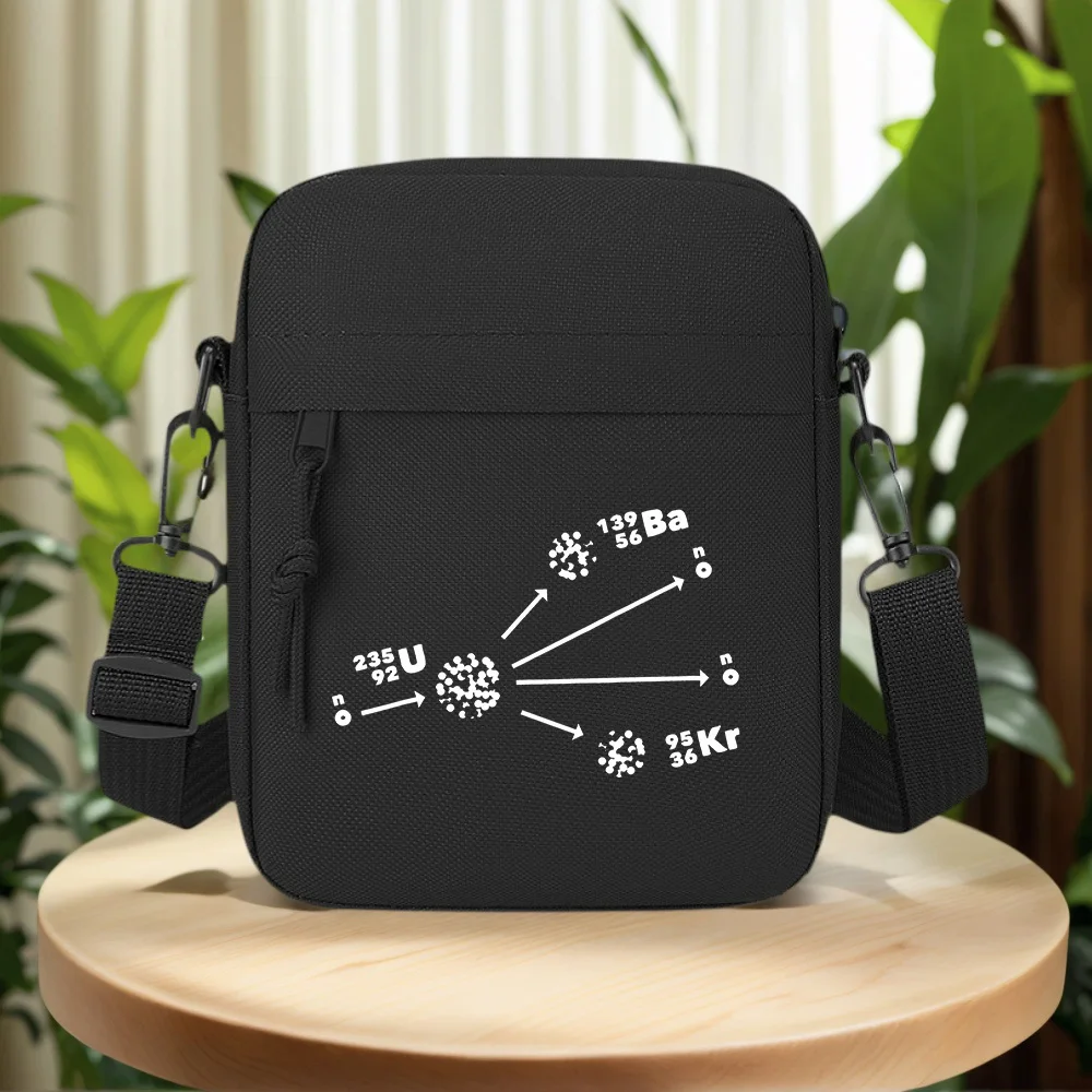 Nuclear fission diagram,isotopes,neutrons released. Men Crossbody Bag Single Shoulder Women Cartoon Anime Film Printing Design U