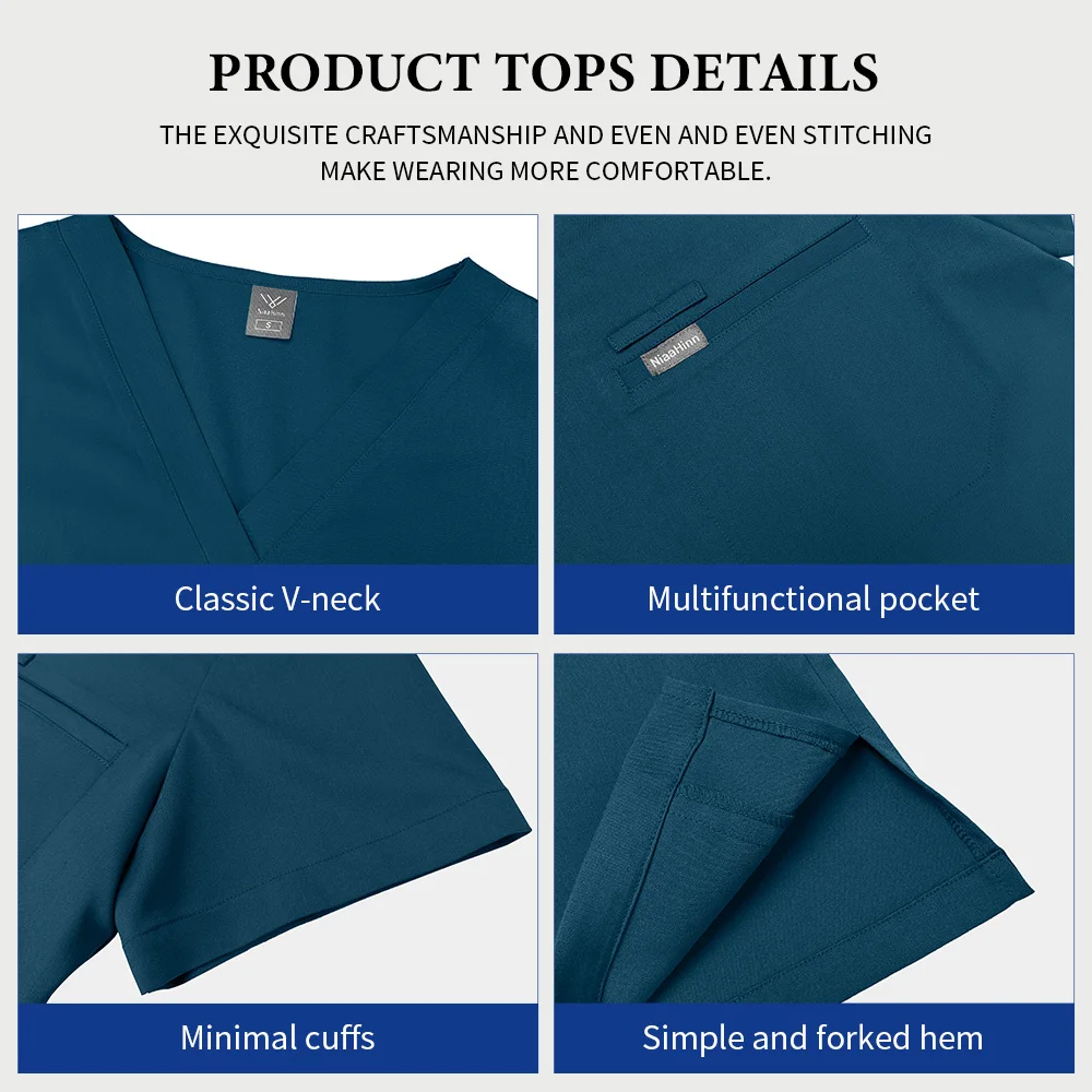 Accesorios médicos ligeros para enfermeras, uniformes quirúrgicos antiarrugas, traje para correr para hombre, ropa de trabajo clínica de enfermería transpirable