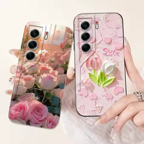 For Tecno Camon 40 Case Camon40 Pro Cover New Fashion Flower Daisy Pattern Soft Silicone Protector For Tecno Camon 40Pro 5G Capa