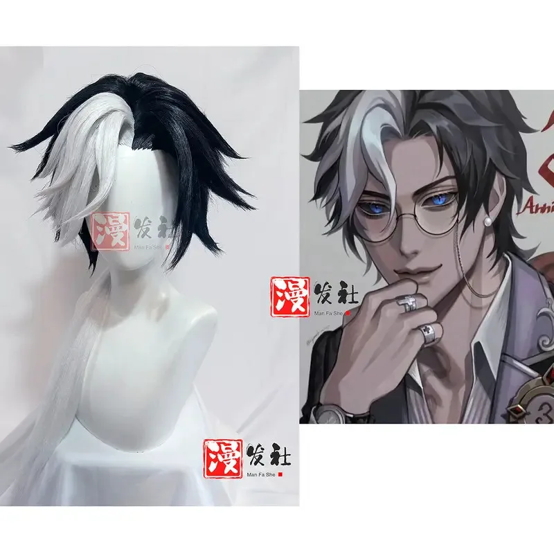

lili 123Photographer Joseph Desaulniers Styled Wig Long Black White Customized Anime Cosplay Wigs Heat Resistant Synthet