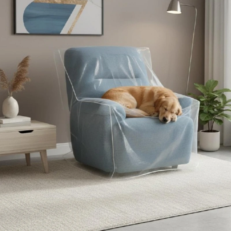 Transparent PVC Sofa Cover Waterproof Dustproof Chair Protector Easy Clean for Living Room Furniture Home Daily Use 소파 커버.