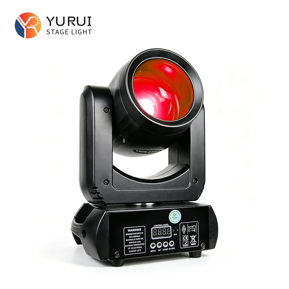 150W Moving Head Light with a 120W White LED Source，7 Colors + White，7 Gobos + Open，18-facet Prism