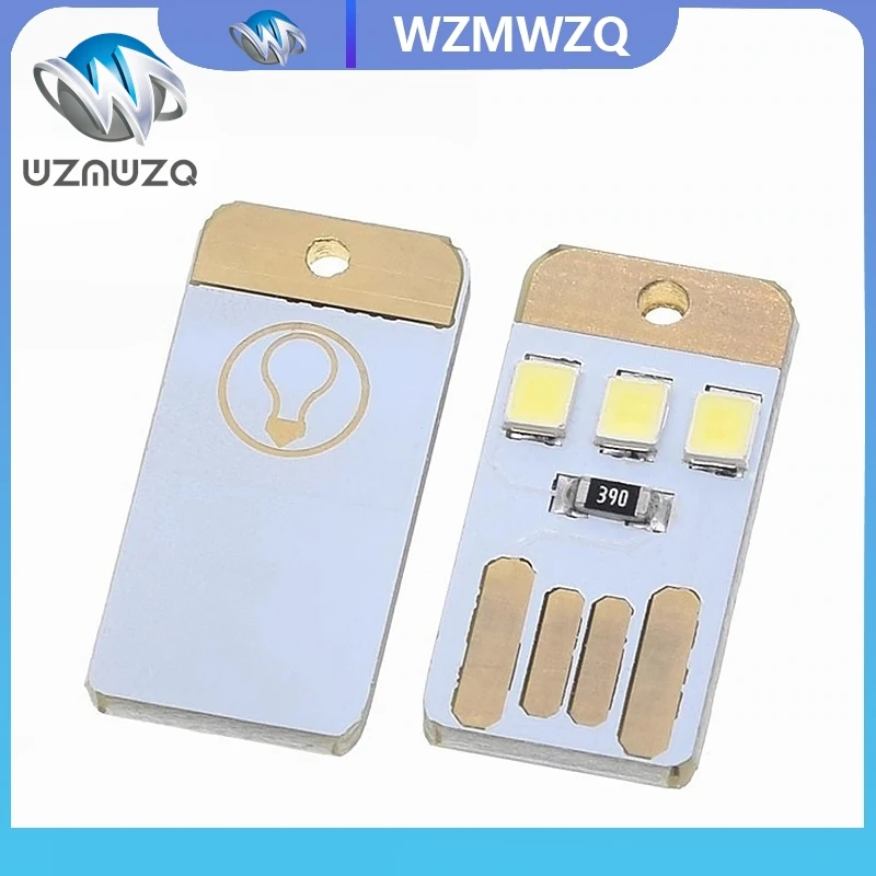 5pcs/lot Camping Night Hiking Tent Lamp Light Outdoor Portable Energy Saving Flashlight Mini Ultra-thin Mobile USB LED Keychain