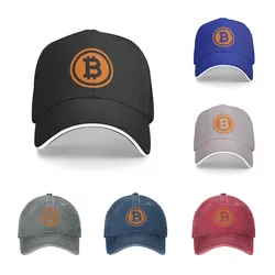 Baseball Cap Men Bitcoin Logo Fashion Caps Hats for Logo Asquette Homme Dad Hat for Men Trucker Cap