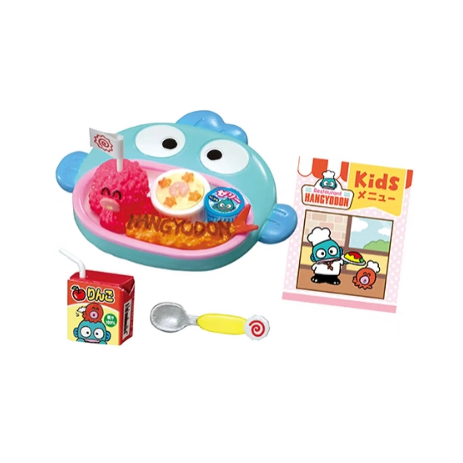 Re-ment poisson laid Hanton famille Restaurant ensemble complet Figure jouet à la mode bureau boîte aveugle ornement Miniature scène Collection