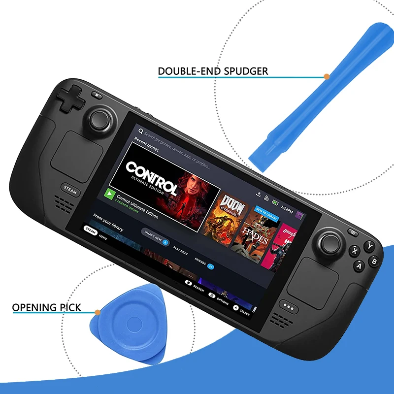 مسامير استبدال لسطح السفينة البخار ، مجموعات الملحقات متوافق مع البخار سطح السفينة-أدوات إصلاح مع مسامير قصيرة وطويلة مفك البراغي