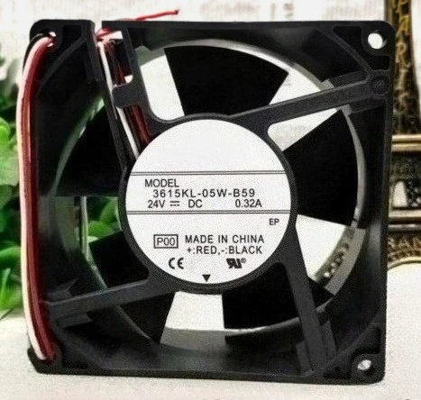 Brand New Original 3615KL-05W-B59 3615KL 05W B59 Cooling Fan 9CM 24V 0.32A 2Pin Fast Delivery
