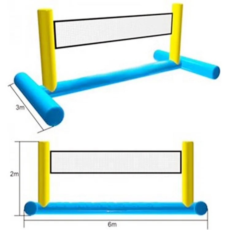 2026Hot Adults Inflatabless Water Volleyball 6W*2H Meter air Tight Inflatabless Beach Volleyball Court Cheap Floating Inflatable