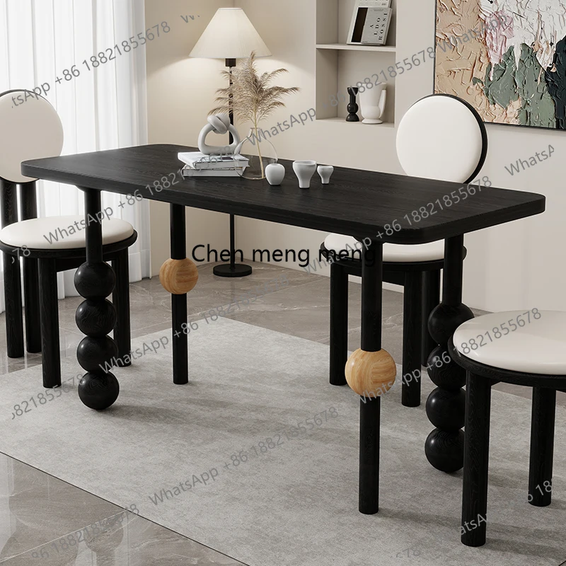 

Современный дизайнерский обеденный стол в скандинавском стиле для улицы, для сервировки еды, косметики и продуктов, новый, необычный, деревянный, мебель