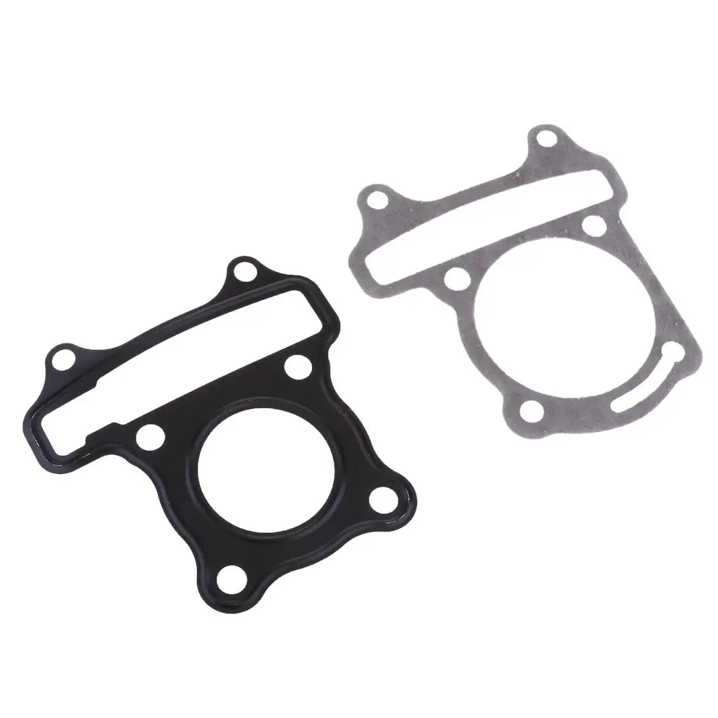 Cylinder Head Gaskets Set Paper Iron Sheet Big Bore Head Base Top End Replacement for GY6 Scooter 50cc 150cc