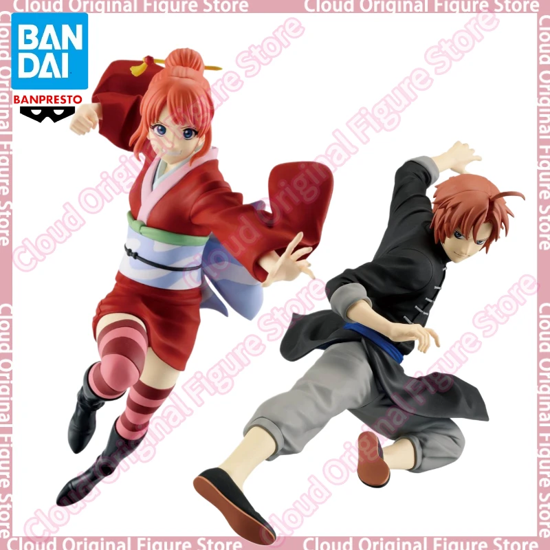 

В наличии 100% оригинальные коллекционные фигурки BANDAI BANPRESTO VIBRATION STARS GINTAMA: Камуи, Кагура, аниме-фигурки, модели игрушек