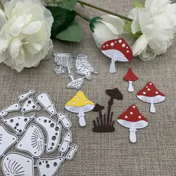 New Various Mushrooms Metal Cutting Dies For DIY Scrapbooking Decorative Embossing Handcraft Die Cutting Template Mold