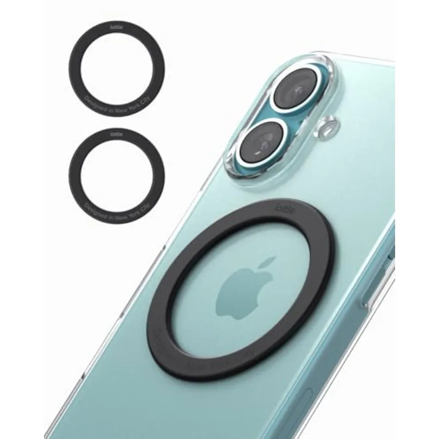 Universal MagSafe Ring Adapter for Android 2 Pack.Magnetic Adapter Ring Compatible with MagSafe Accessories and Wireless Charge