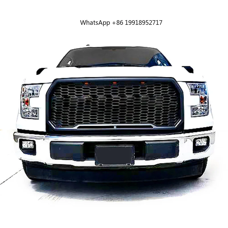 DongSui 4X4 Off Road  Luxury Style Front Face Upgrade Car Body Kit for F150 2014 2015 2016 2017 Upgrade to for Raptor JJ593