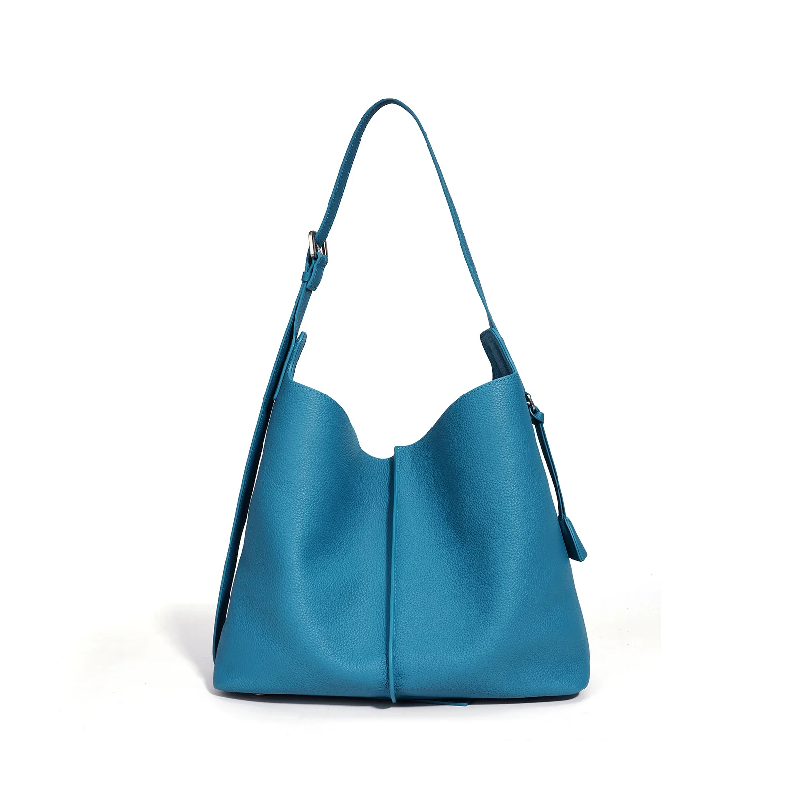 

Women's Top Layer Cowhide Hobo Tote Bag with Detachable Inner Pouch Multi-Way Underarm Shoulder Crossbody Bag for Work & Daily