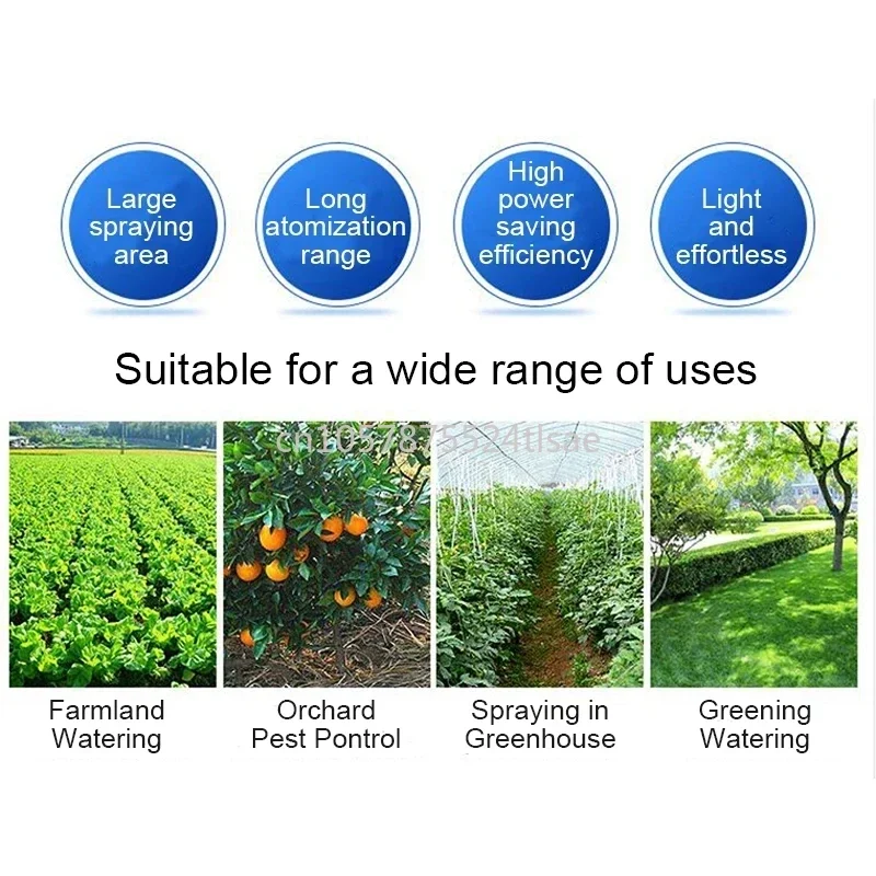 منفاخ البخاخ الكهربائي فوهة البخاخ الكهربائي تعفير منفاخ الهواء إرسال موزع الضباب حديقة الزراعية منفاخ الهواء #3