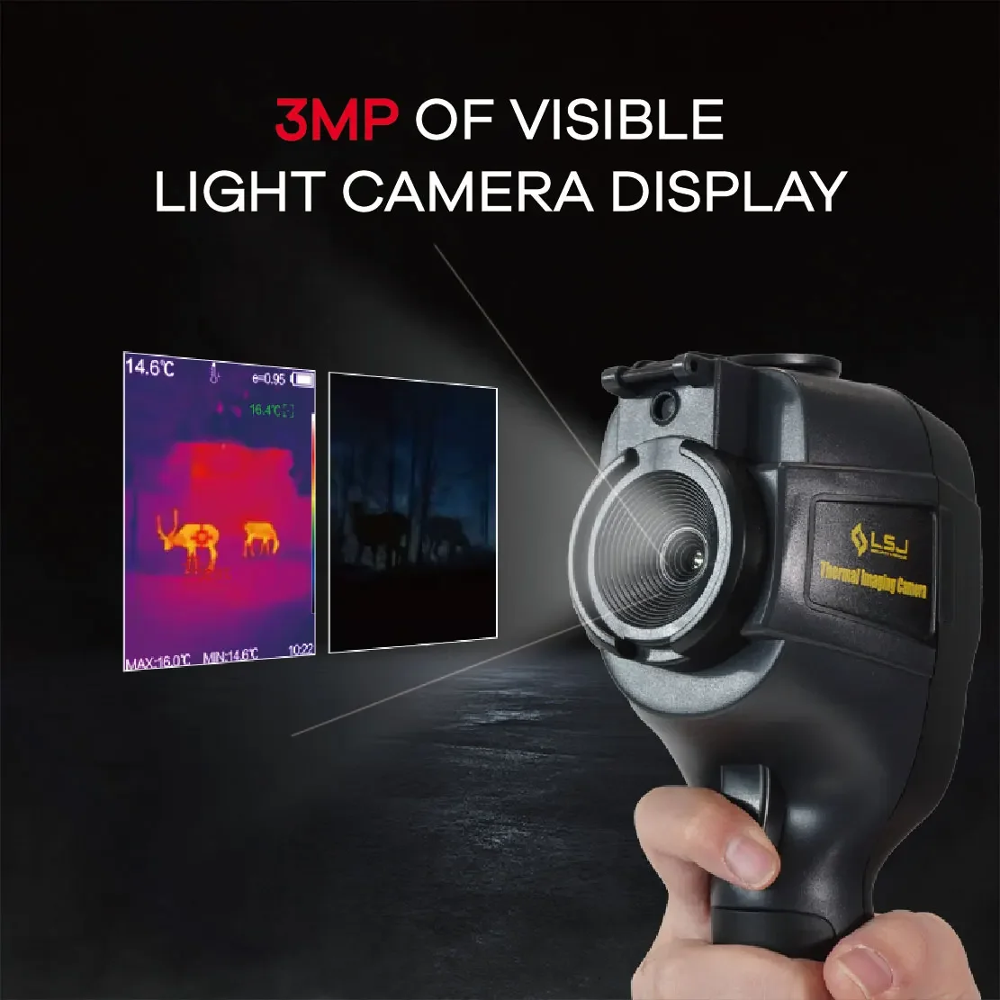 Handheld Thermal Imager Camera 256*192 Higher Resolution for Water Leak Detection Electrical Handheld Thermal Imaging Camera