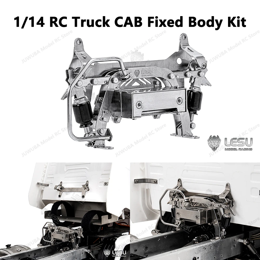 

LESU RC Truck Cabin Buckle Holder CAB Fixed Body Kit For 1/14 Tamiya Rc Truck Trailer Tipper Scania 770S Metal Buckle Parts Toys