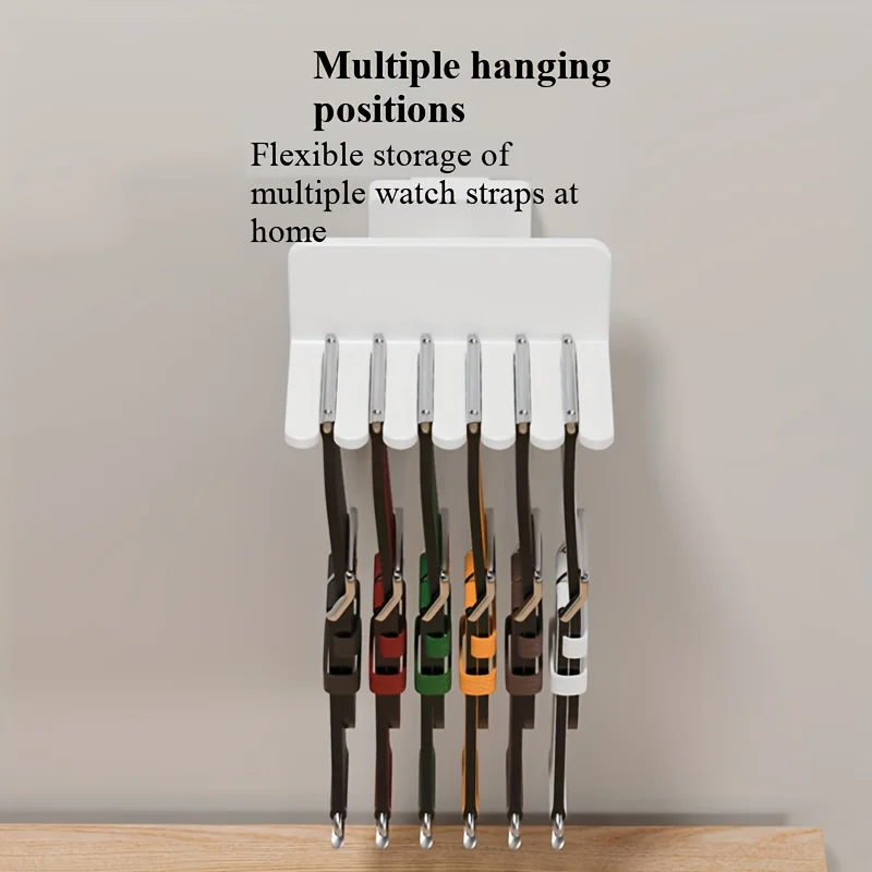 Wall-Mounted Storage Rack for Apple Watch Bands, Suitable for Use in The Bedroom Without Drilling