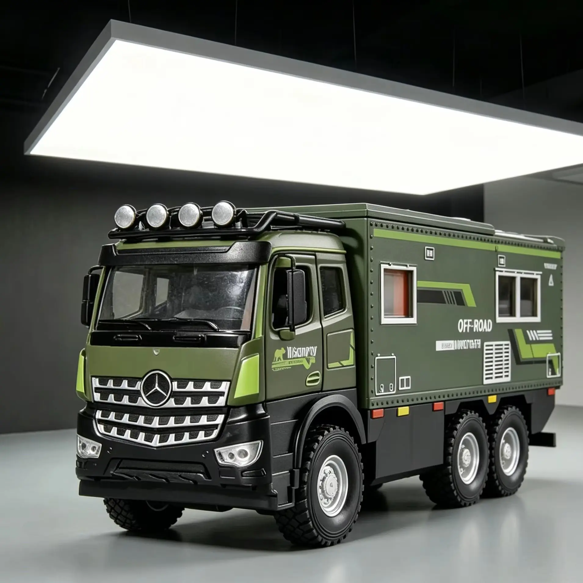 

1/18 Alloy Car Collection with Light & Sound - Playable RV Toy Set for Display and Gift