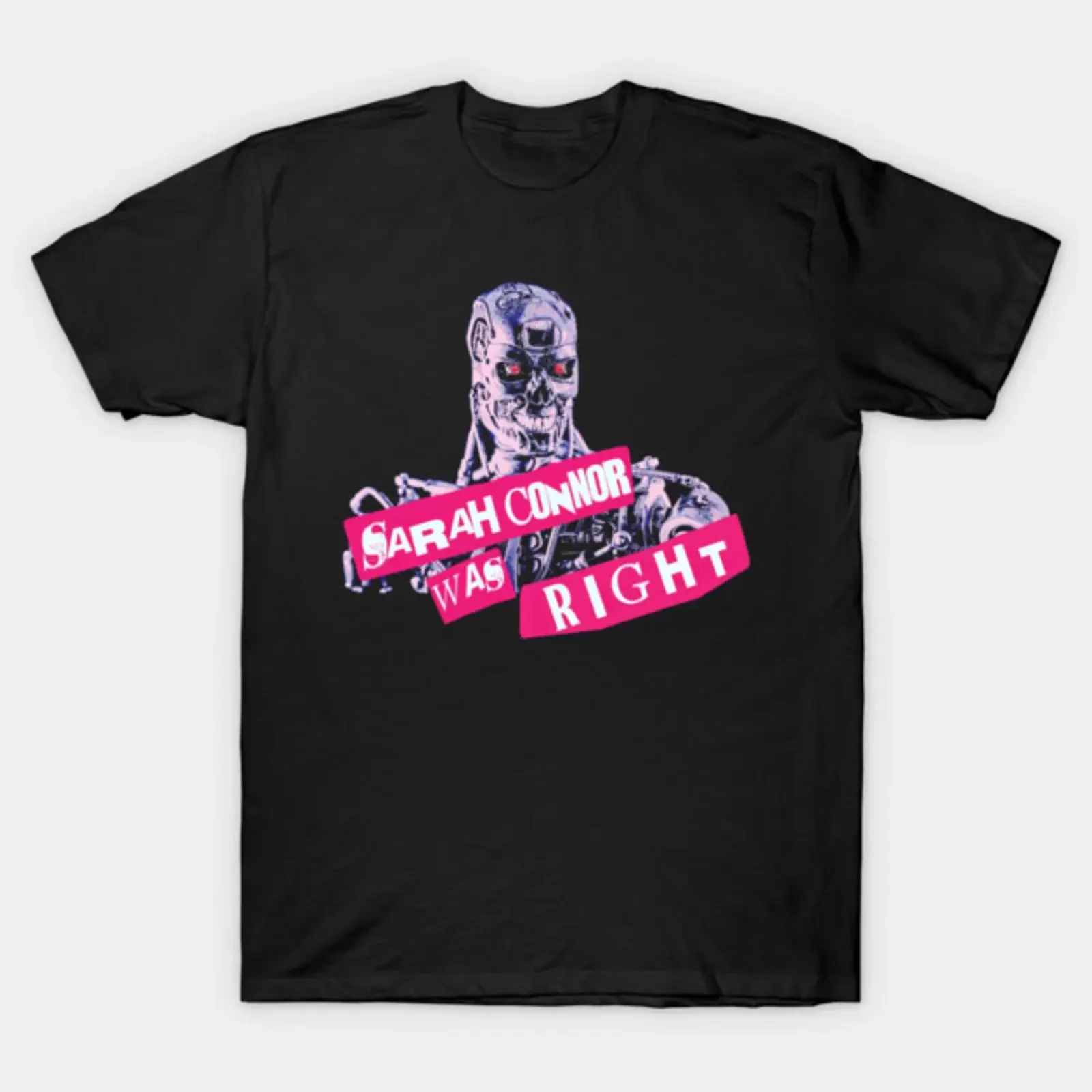 sarah connor was right anti ai T Shirt vintage Washed graphic Comfortable Unisex Soft Top For Everyday Wear streetwear fashion