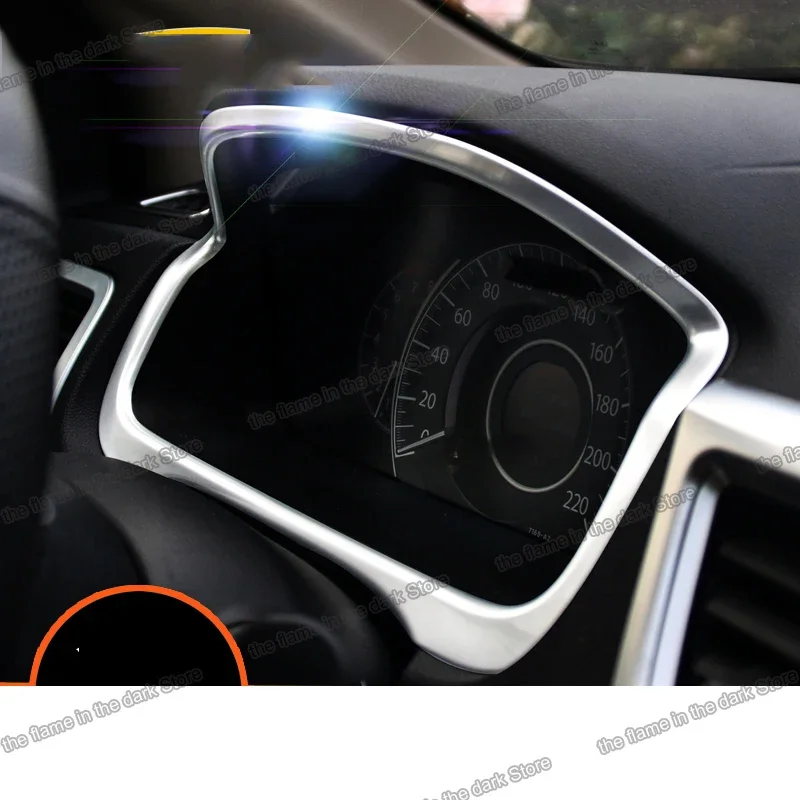 Car Dashboard Screen Frame Trims for Honda Crv 2012 2013 2014 2015 2016 Cr-v Accessories Chrome Decoration Kit Modify Refit