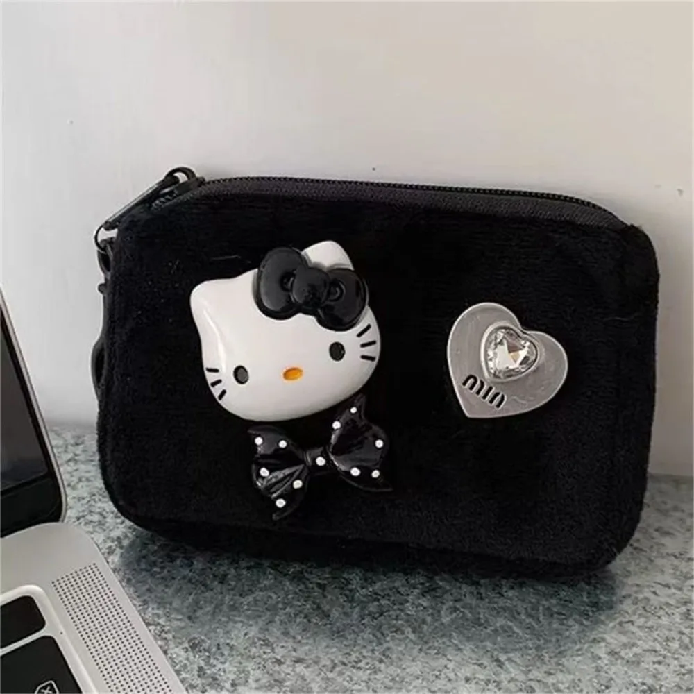 Tas Makeup dompet Pacha lembut imut Sanrio, tas dompet mewah Hello Kitty, liontin pasangan mewah, hadiah ulang tahun Agung