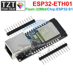 WT32-ETH01 Embedded Serial Port Networking Ethernet Bluetooth-compatible WIFI Combo Gateway MCU ESP32 Wireless Module Board