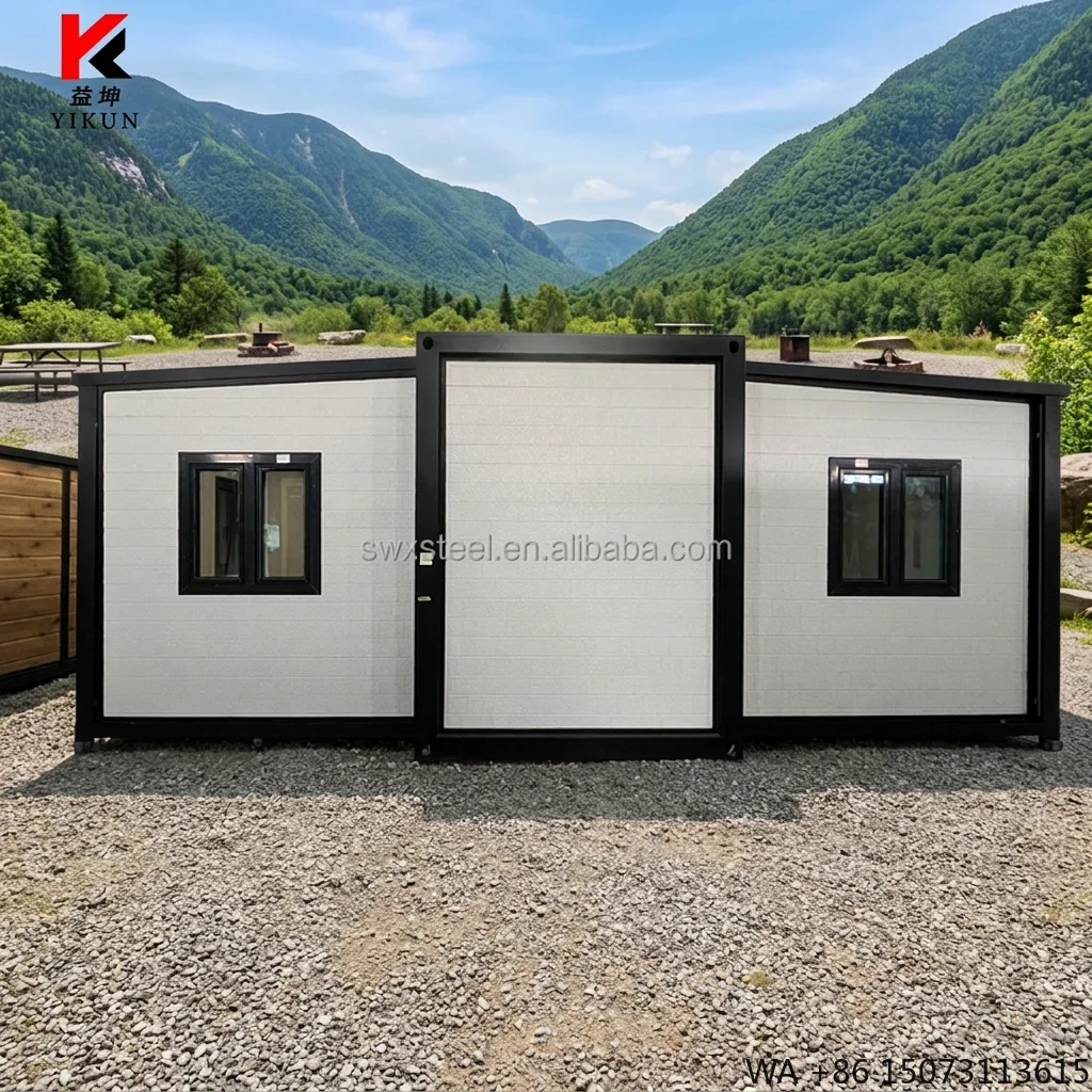 Metal Decorative Panel Exterior Wall 20ft 40ft 2 Story Container House Staircase Corridor