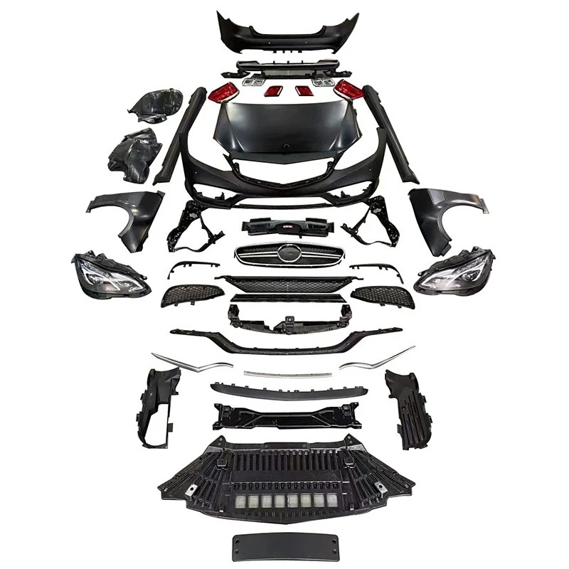 Body Kit FOR Mercedes E Class W212 , Front Rear Bumper FOR E63 AMG , Headlights Taillights, 14 Model Upgrade, Full Surround