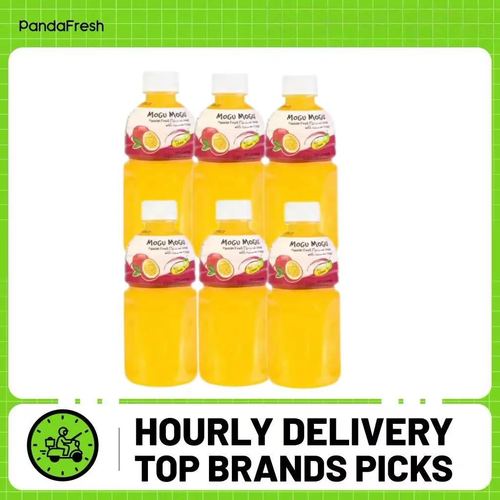 Mogu Mogu Frutos de Pasión con Nata de Coco 320ml*6