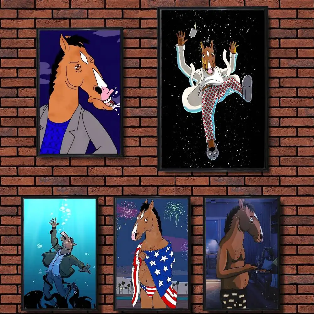 

Abstract internet meme BoJack Horseman Poster Prints Wall Art Painting Picture Gift Living Room Bar Restaurant Dec Sticker Large