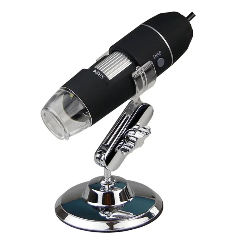 USB 800X Digital Microscope with 8 LED Adjustable 0X-800X Zoom Magnification Optical Magnifier Loupes Biological Microscopes