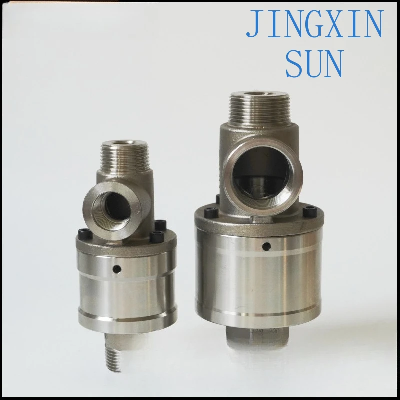 Durable stainless steel high-speed high-temperature rotary joint Two-way threaded connection 360-degree universal rotary joint