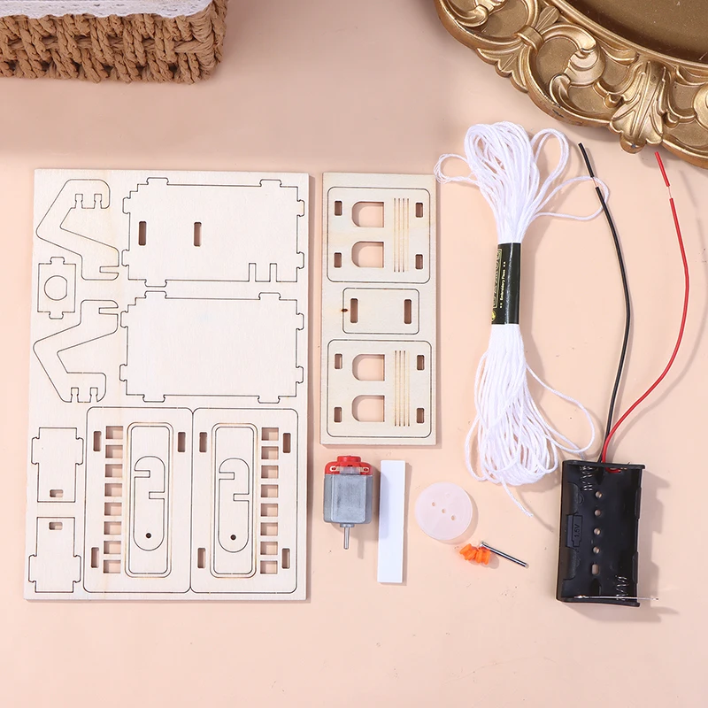 Set di giocattoli per l'apprendimento dei bambini: 1 SET di auto elettriche in legno, kit di fisica scientifica educativa.