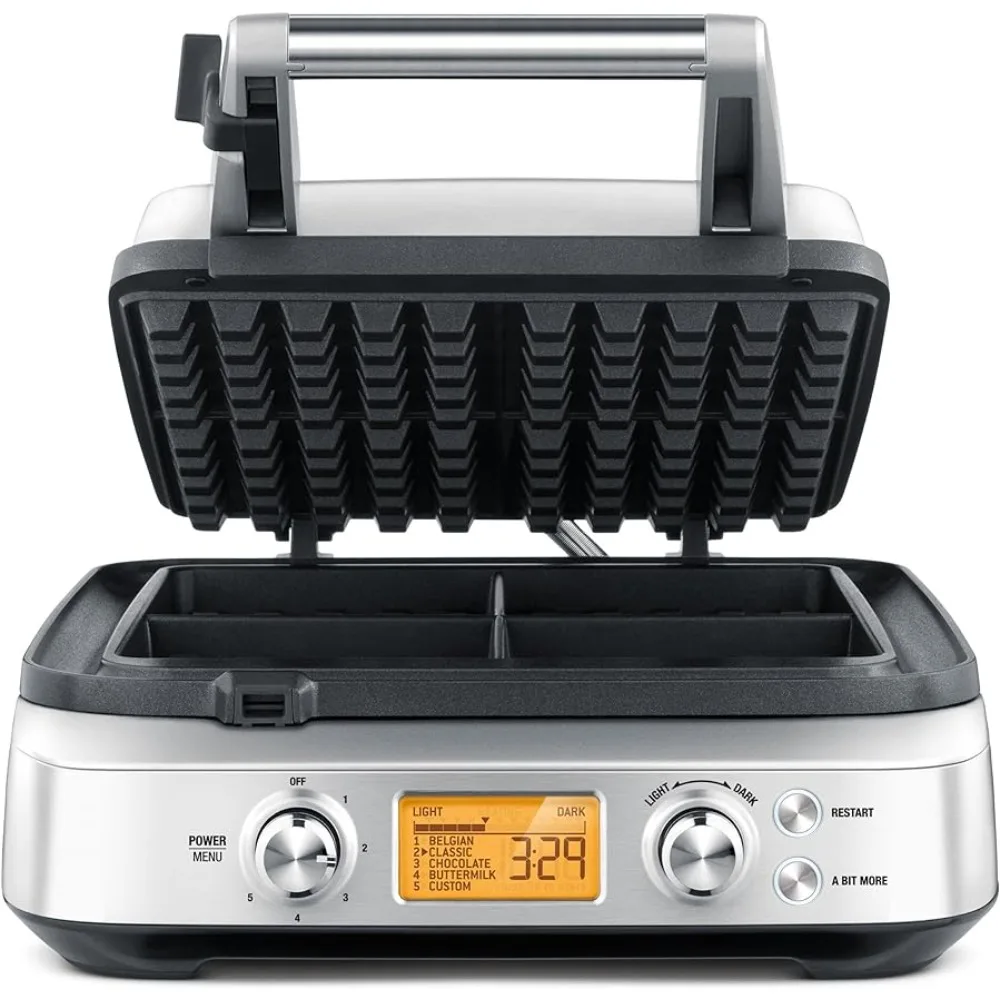 

Breville BWM640XL Smart 4-Slice Waffle Maker, Silver