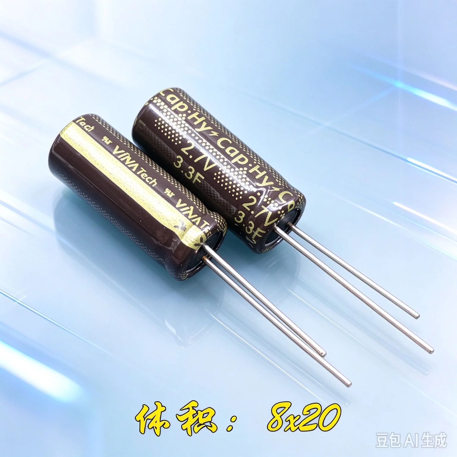For VINA Hy-Cap 2.7V 3.3F Super Farad Capacitor for Dash Cam  50pcs