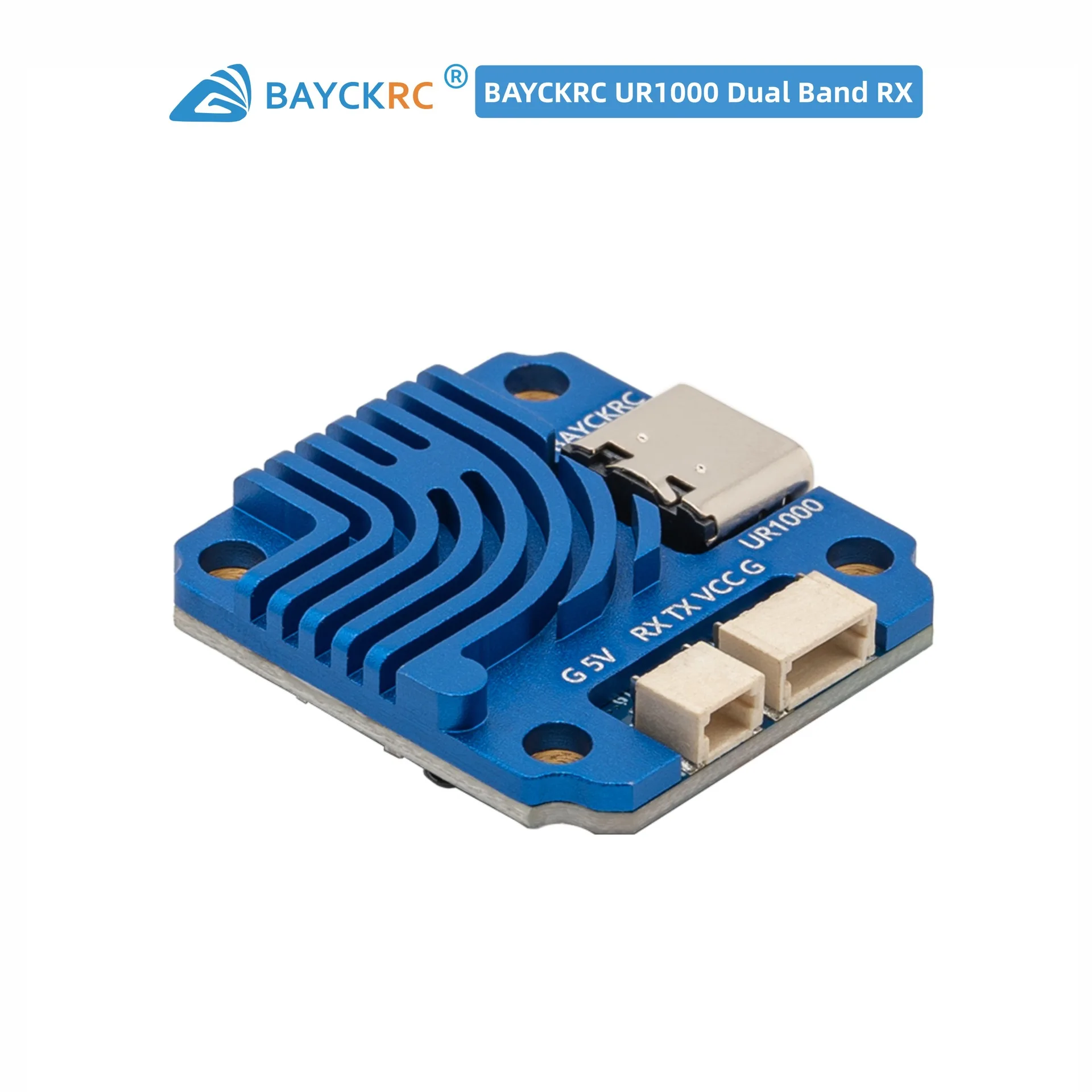 BAYCKRC shell, racing receiver ELRS UR1000 dual-band 2.4G/900M high-power model aircraft