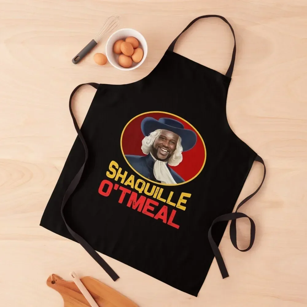 

Shaquille Oatmeal T Shirt Funny Shaquille O'tmeal Apron christmas 2025 Chef jacket men Household Items Useful Apron
