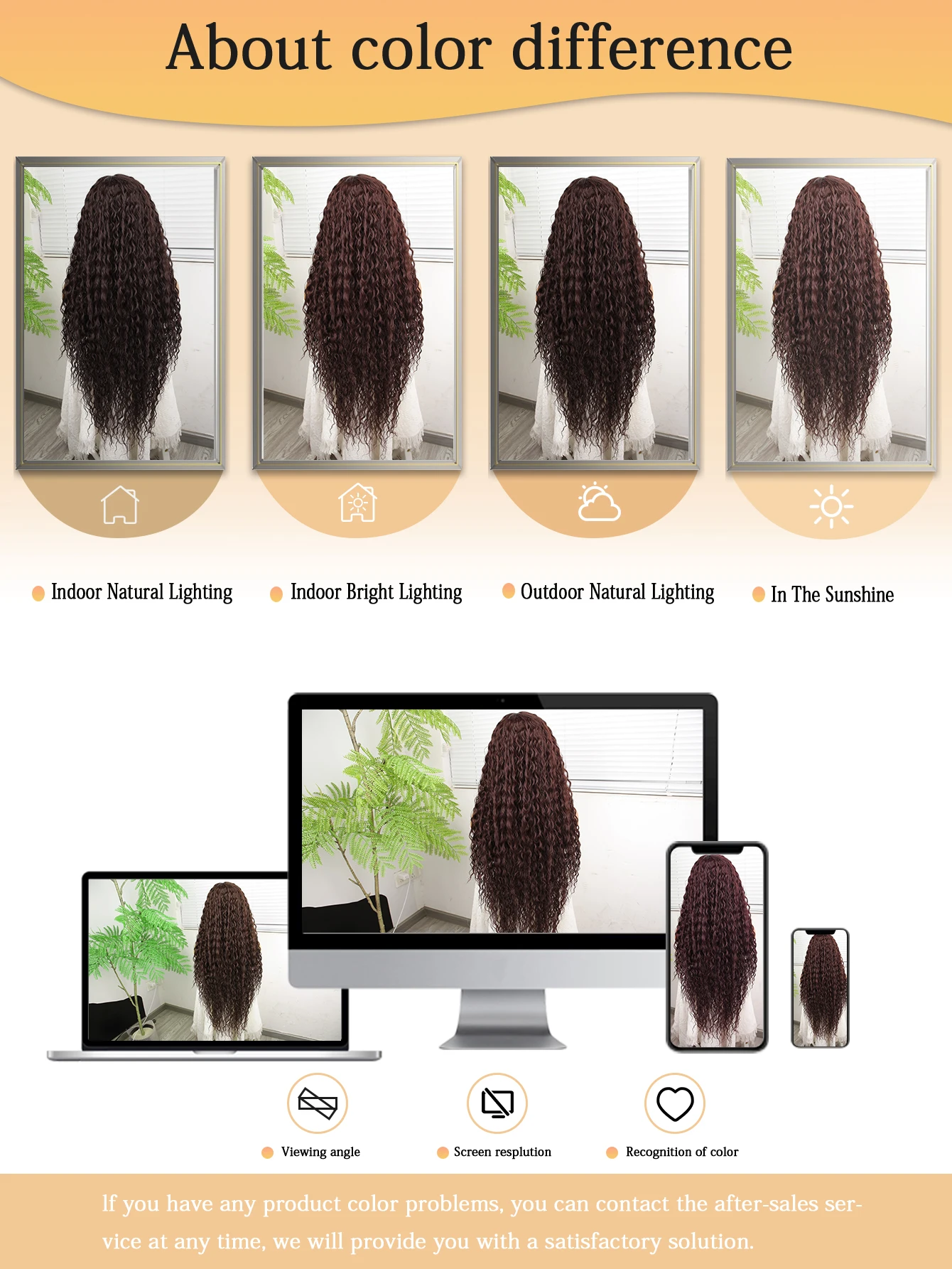 Wig keriting panjang 32 inci Wig sintetik dengan kepadatan 180 Wig depan renda 13*4.5 Wig cokelat dalam untuk acara apa pun tahan panas