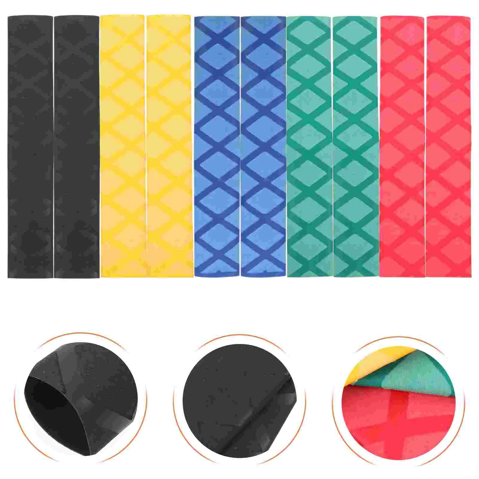 5 Pairs Drum Stick Non-slip Sleeve Drums Drumsticks Percussion Tarolas Tambourine Instruments Covers for Accessories 5a 5b