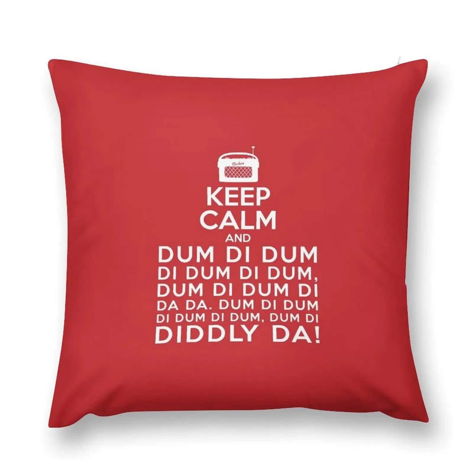 Keep Calm and Dum di dum Dum Tee Archers Theme Tune Throw Pillow Cushions Christmas Pillows Sofa Covers For Living Room pillow