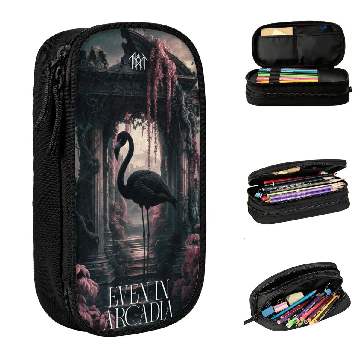 Sleeps Rock Band Tokesd Pencil Case Double Layer Large-capacity Kids Pencilcase Perfect Gifts