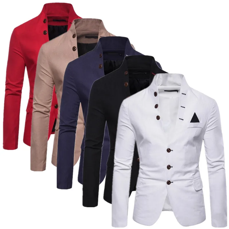 

Business Casual V-Neck Suit Single Breasted Thin Jacket, Perfect for Mens Weddings, Dances, Party Dresses Blazers