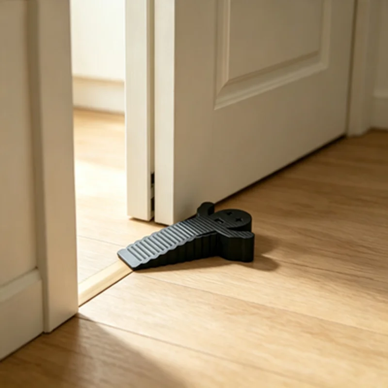 3D Printed Human Shaped Door Stopper Anti-slip Rubber Base Door Wedge Creative Figurine Door Stop Household Door Holder for Home