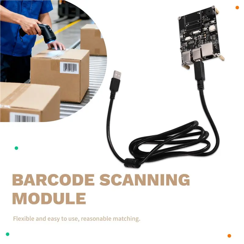 Reliable-For E2100 2D Scanning Engine Universal Test Board For Flatbed Scanner Dock Barcode Reader Module,For E2100 2D Scann
