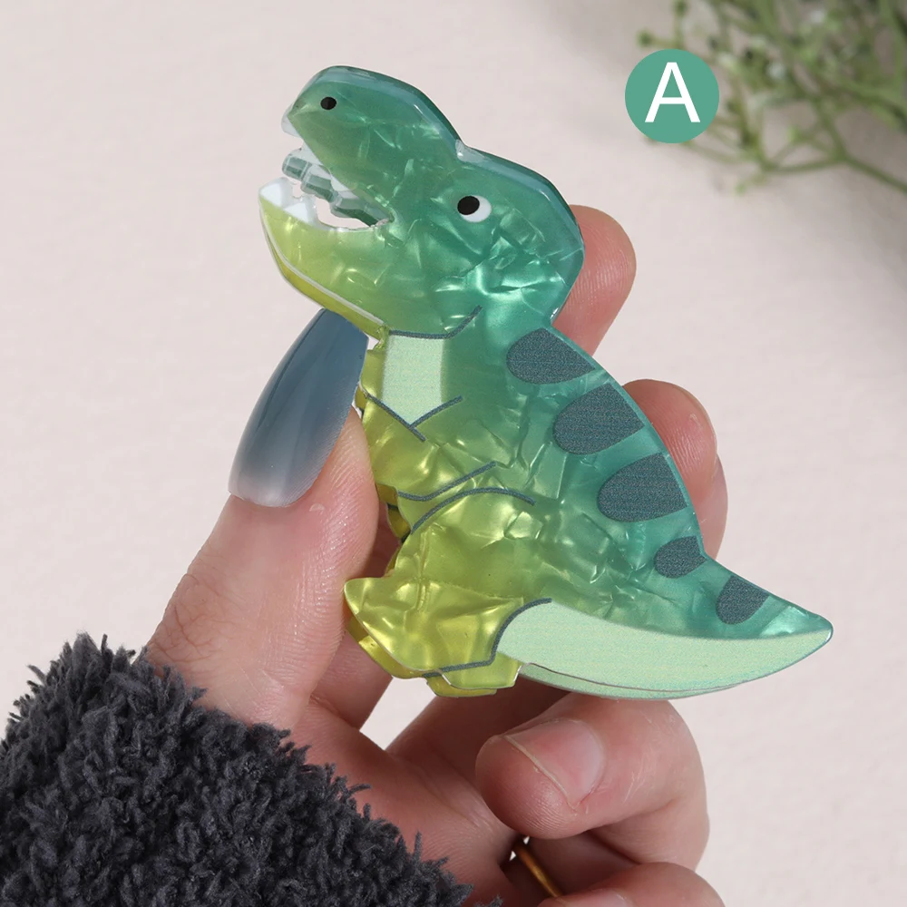 1pc Lovely Dinosaur Shaped Hair Claw Clip Cute Hair Grab Clip Funny Style Ponytail Holder For Women And Girls